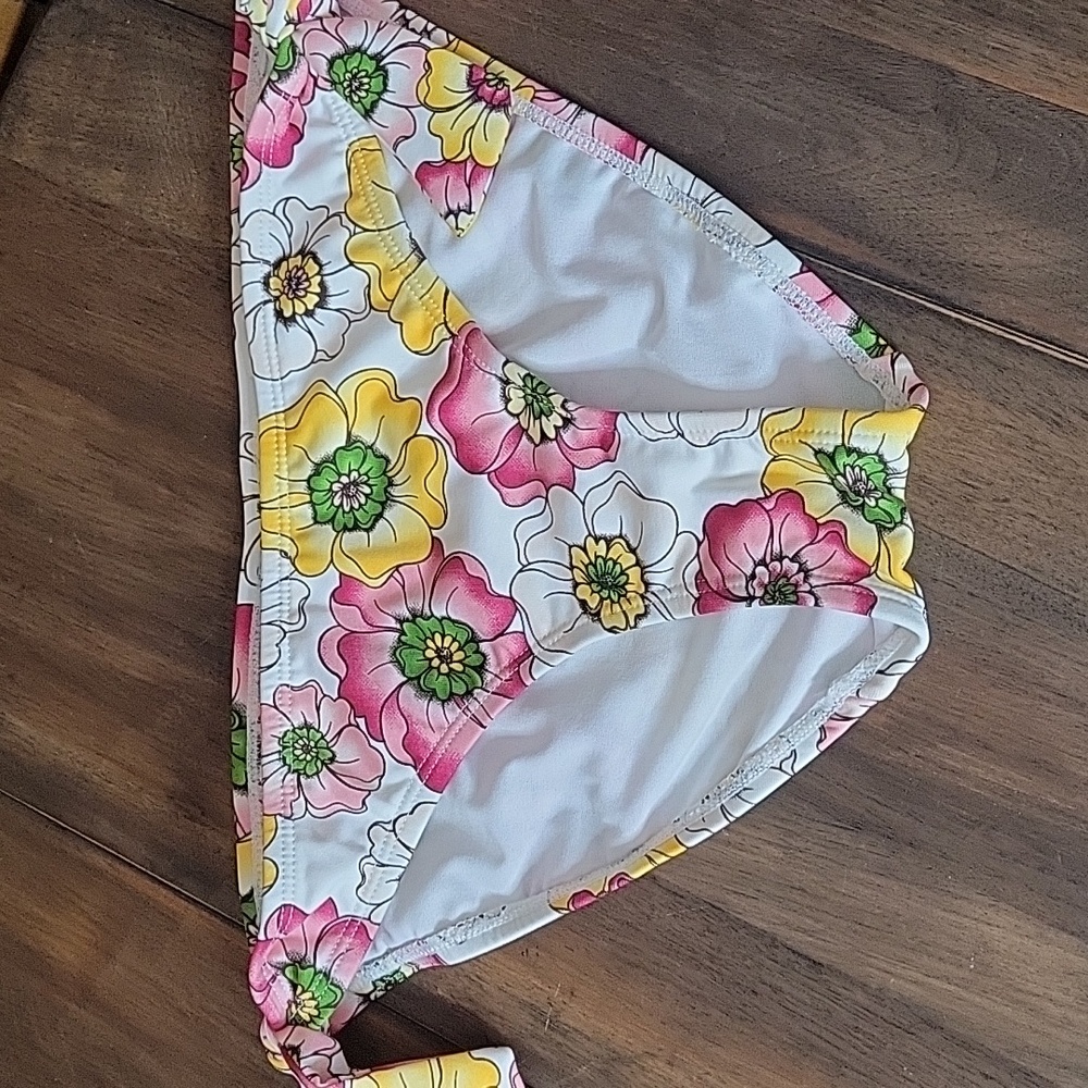 Jag NWOT Floral Bikini Swim Bottoms Sz S